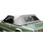 Kee Auto Tops Toit Décapotable sans Vitre Vinyl Blanc Oxford Superieur 1983-1990 Mustang